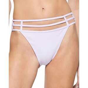 Jonathan Simkhai Amenda Strappy Bikini Swim Bottoms Lupine Lavender L NWT